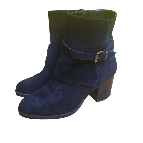 Lauren Ralph Lauren Gilda Suede Booties Size 7 - Picture 2 of 9